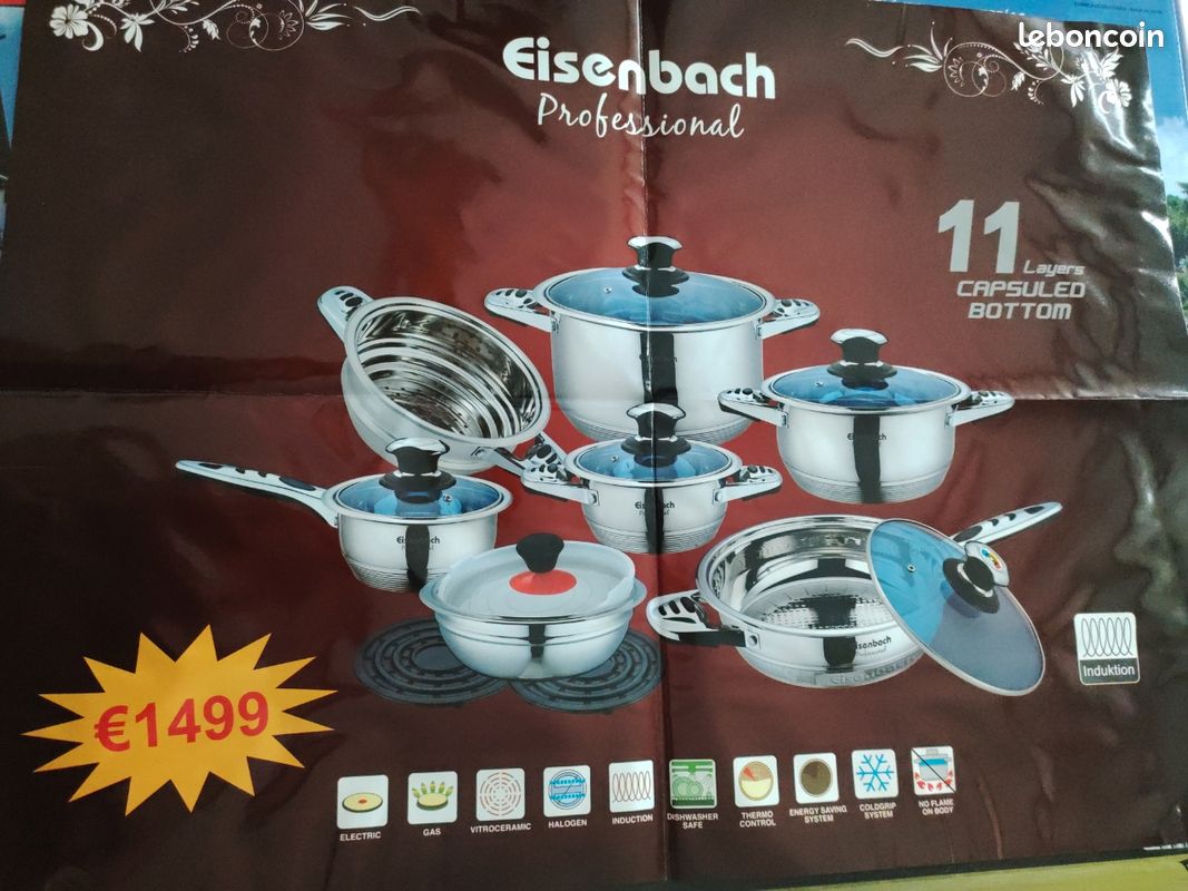 Casserole basse en fonte d'aluminium xylán noir suprême 40cm