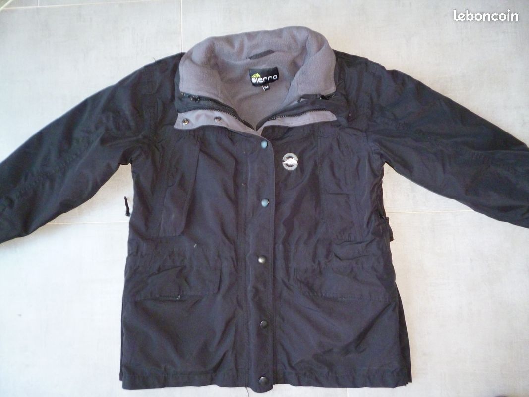 Doudoune noire T 14 ans Sherpa (image 1)
