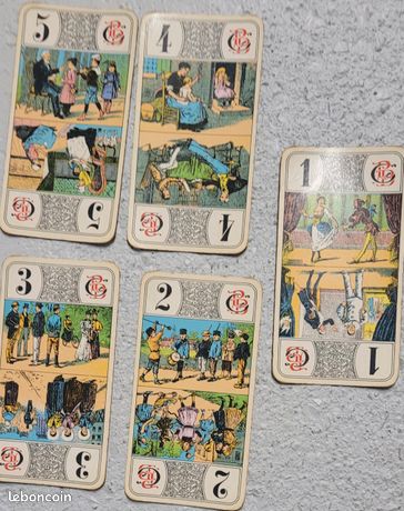 COMPLET ! JEU DE TAROT ANCIEN - TAROCK ALLEMAND - ASS - Jeu de cartes à