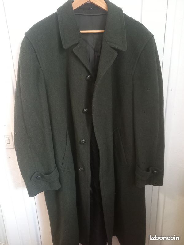 Manteau homme Tirol Loden vert foncé vintage – Taille 50 (image 1)