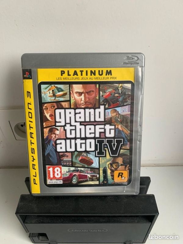 Jeu PS3 - Grand Theft Auto IV (GTA 4) - Version Complète SANS La Notice - Bon état