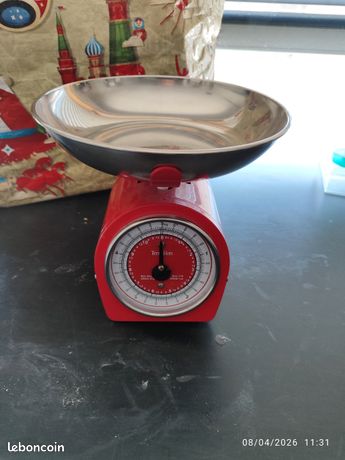 Terraillon-3108-Balance de cuisine écanique BA 22 Rouge 2,2KGS