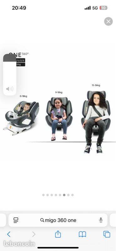 Siège auto migo Équipement bébé