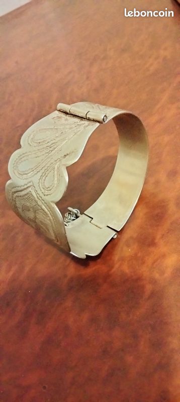 Bracelet 7/6 cm gravé (image 2)