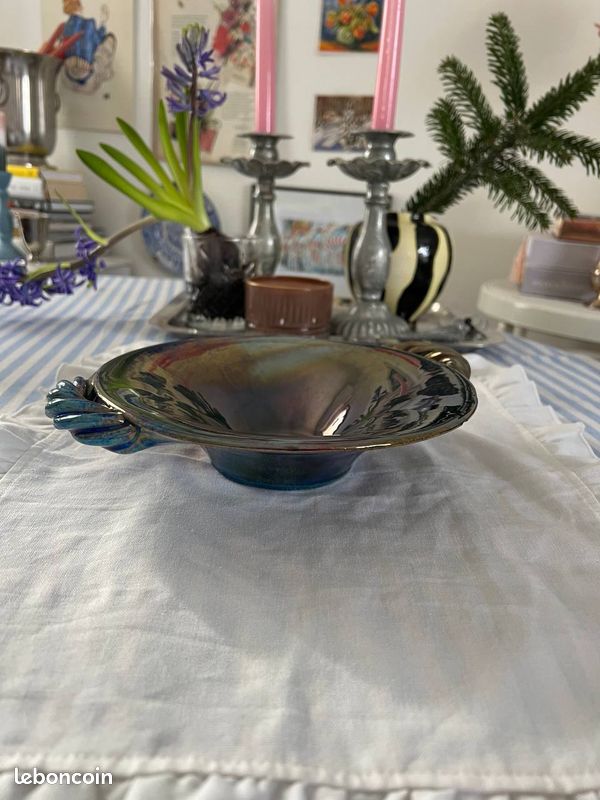 Saladier vintage en céramique émaillée – Emaux de Vichy (image 6)