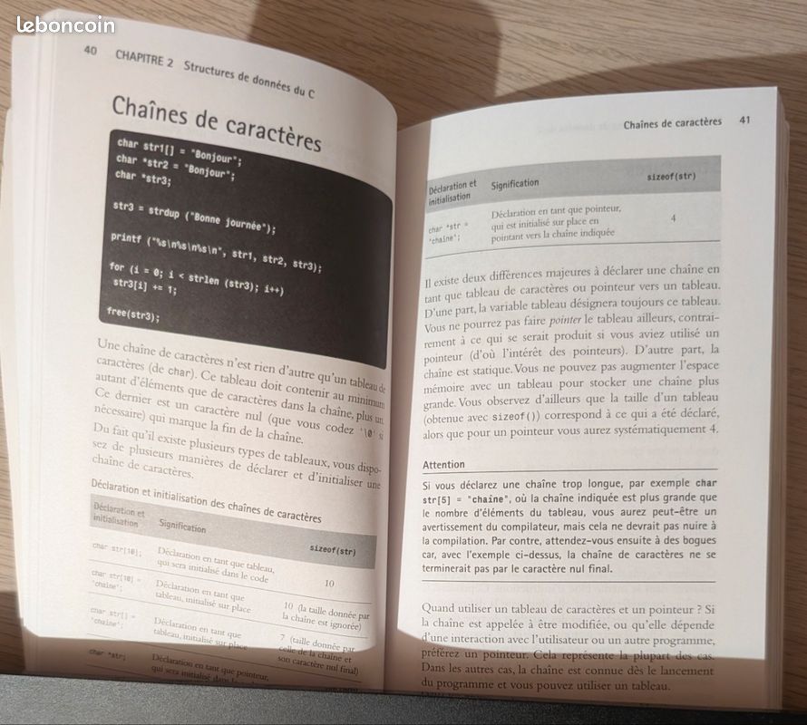 Livre Langage C – L’essentiel du code et des commandes (image 4)
