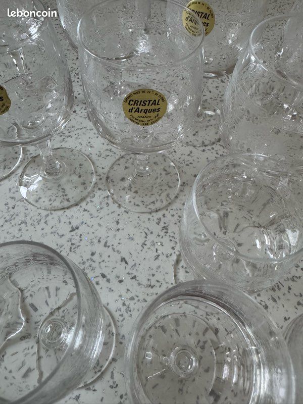 Lot de verres en cristal d’arc (image 3)