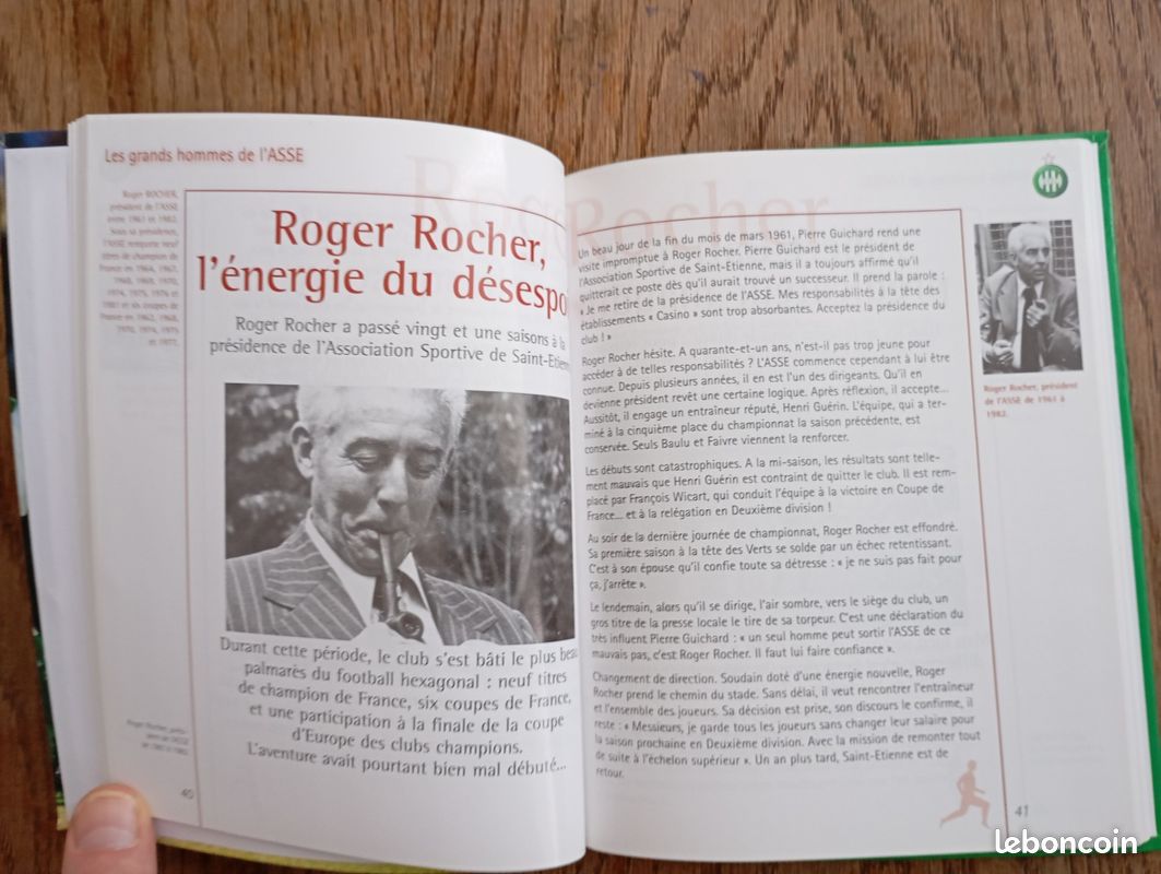 Photos de collection sur le club de football de Saint-Étienne