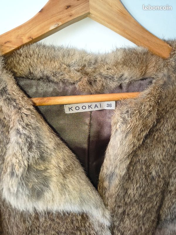 Manteau femme fourrure lapin (image 3)