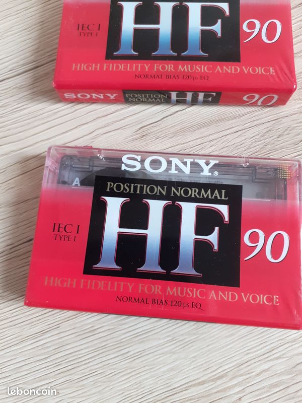 Lot De 2 Cassettes Audio Sony Vierges - 60 Minutes - Occasion