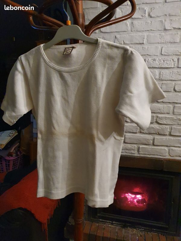 TEE SCHIRT Blanc Coton Neuf T L (image 1)