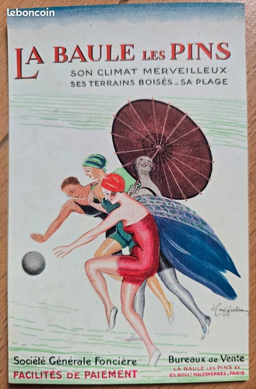 5 cartes postales La Baule anciennes (image 3)
