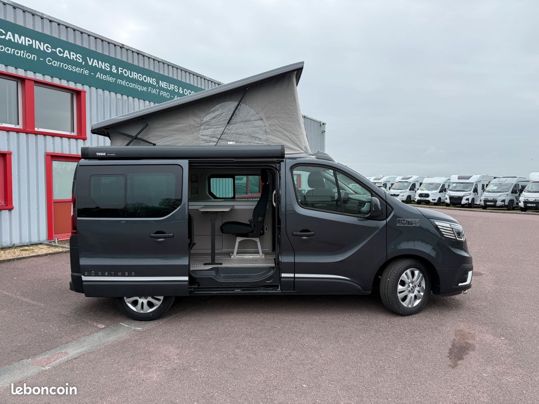Van aménagé toit relevable - BURSTNER Playa C500 - Renault Trafic 2.0L DCI 150ch - boîte automatique - 5 places CG (amovible) (image 2)