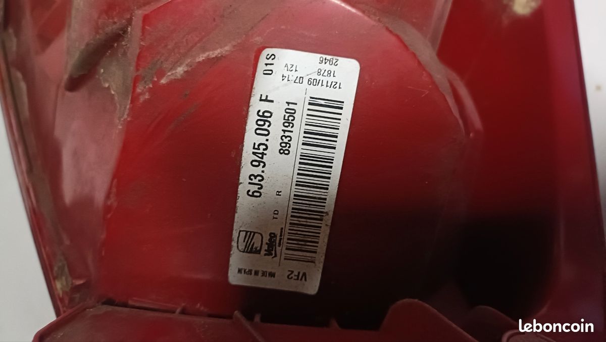 Feux arrière droit seat Ibiza 4 (image 3)