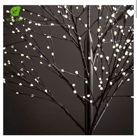 CANDY TREE - Arbre lumineux noir LED blanc chaud H2,40m