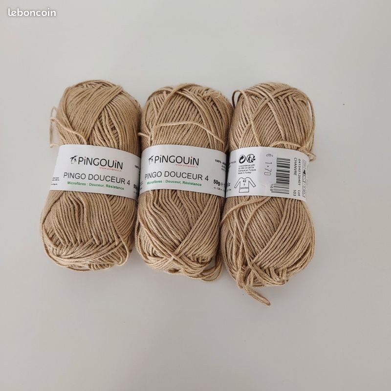 Lot de pelotes de laine pingouin (image 1)