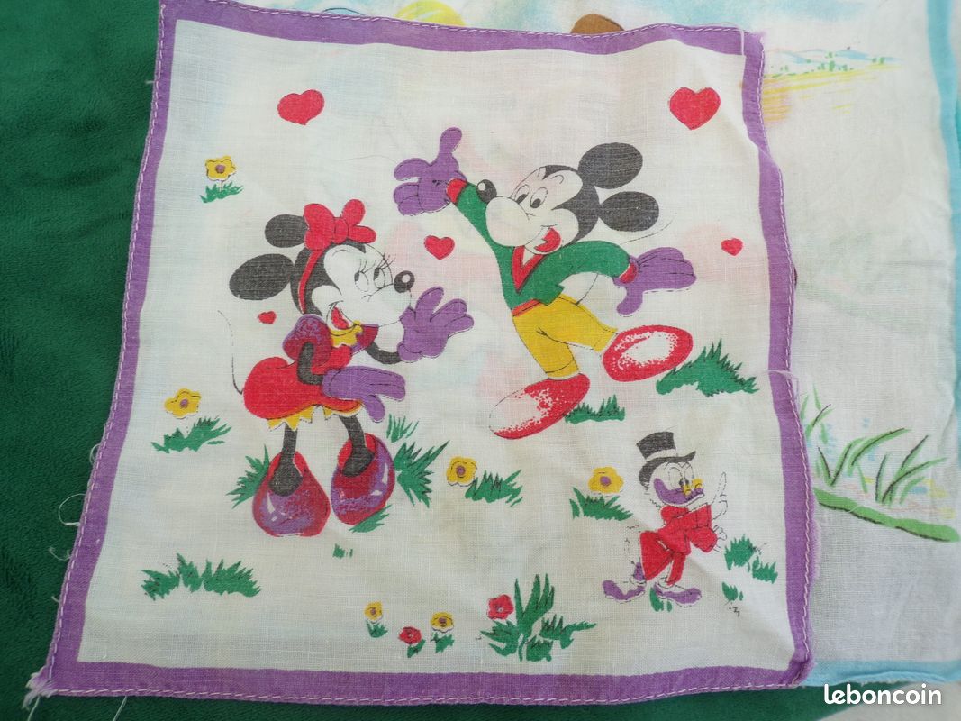 Lot mouchoirs anciens enfants (image 6)