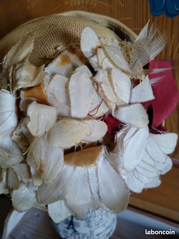 Chapeau pour ancienne poupée tête porcelaine - Collection