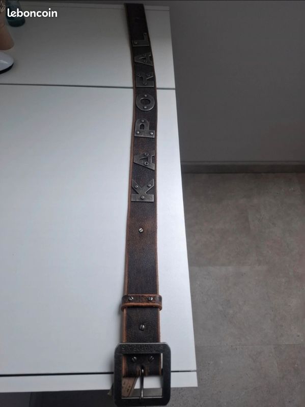 Ceinture Kaporal homme 105 cm cuir (image 3)