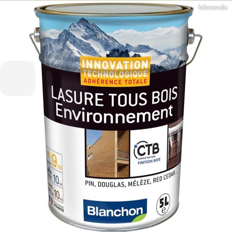 🌲 Lasure Bois Extérieur Pro BLANCHON – Haute protection UV – 1L / 5L Plusieurs coloris dispos.🎨 (image 2)