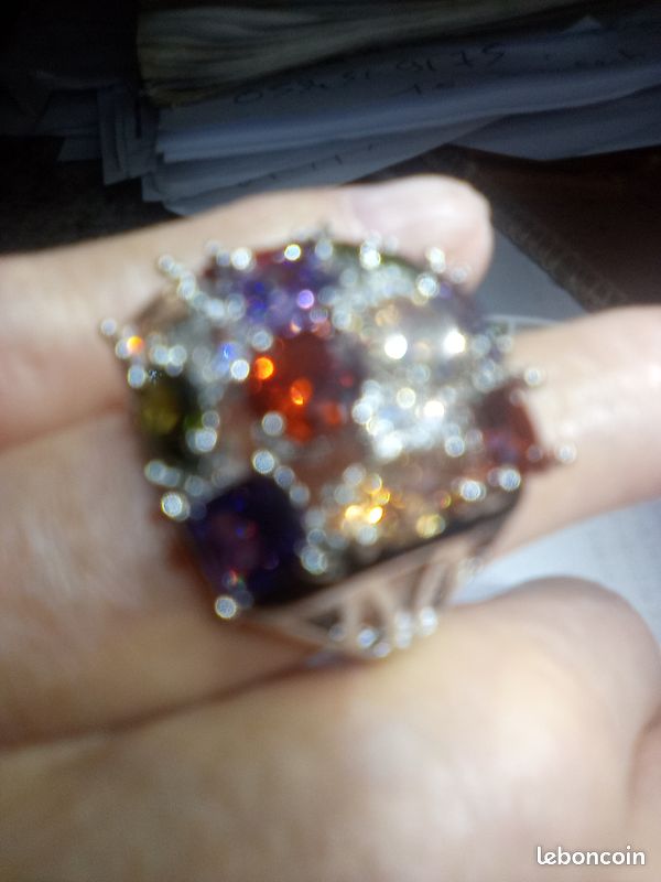 Bague pierre multicolore (image 4)