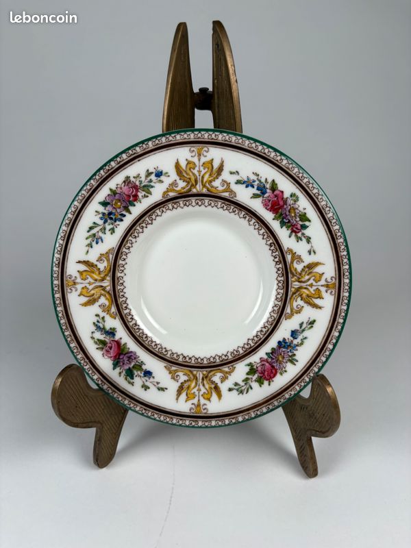 Tasse soucoupe porcelaine Wedgwood Bone China England vintage (image 3)