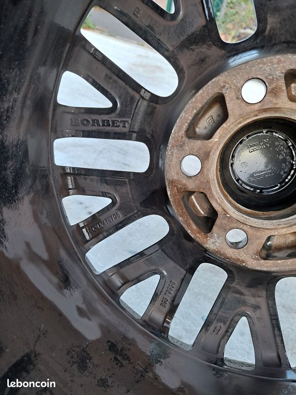 4 Jantes Borbet BS5 16” + Pneus QUASI NEUFS — VW BMW Audi Seat Skoda Ford (image 3)