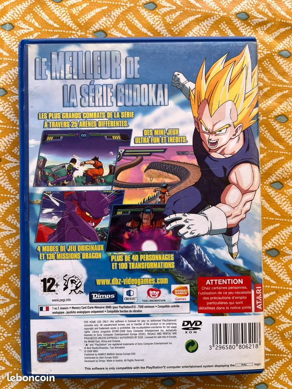 DRAGON BALL Z budokai tenkaichi 3 ps2 Sous Blister EUR 1,50 - FR