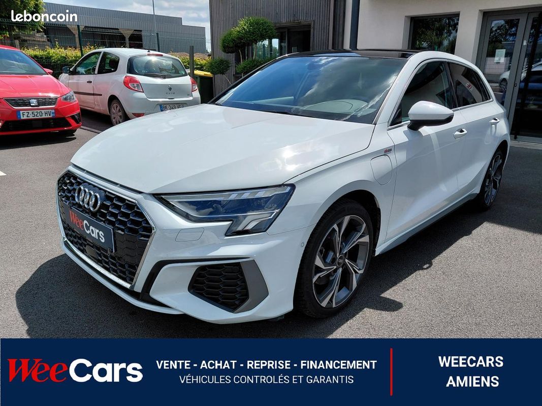 AUDI A3 SPORTBACK 1.4 40 TFSIE 204H 150 PHEV HYBRID 25.7KWH S-LINE S-TRONIC BVA / Toit Panoramique / Garanti (image 1)