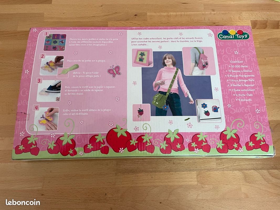 Perles à repasser Charlotte aux fraises, canal toys, coffret neuf (image 2)