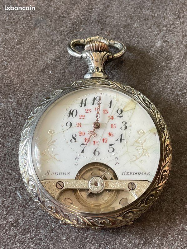 MONTRE DE BORD de voiture Auto JAEGER 8 JOURS SUISSE Vintage horloge pendule EUR 45,00 - FR