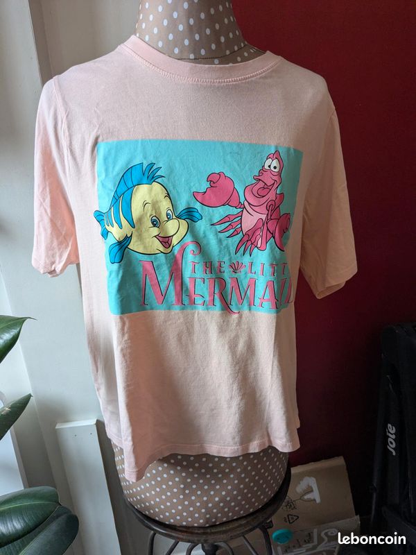 Haut Pyjama la petite sirène rose motifs taille M disney Vêtements