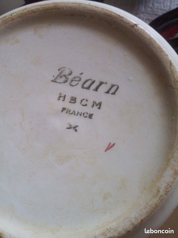 4 tasses BASQUES avant 1955 "BEARN" de H. B CREIL MONTEREAU (image 11)