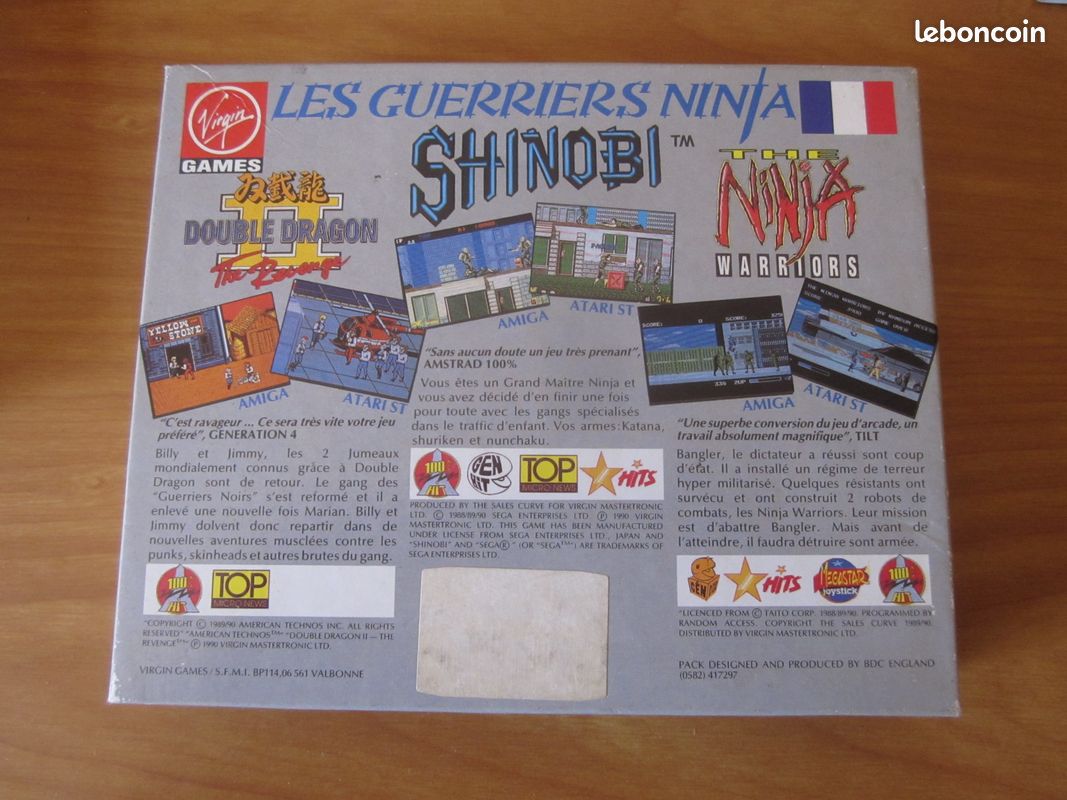 LES GUERRIERS NINJA [Double Dragon 2+Shinobi+The Ninja Warriors