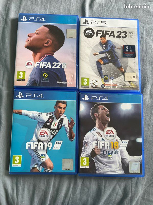 Lot FIFA 21, FIFA 20, FIFA 19 et FIFA 18 - Jeux vidéo
