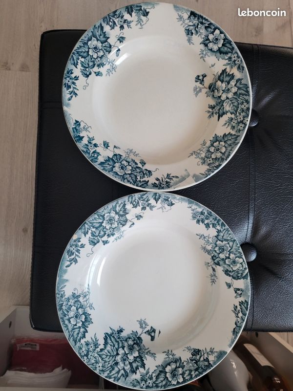 Assiettes anciennes Marie Louise - Moulin des Loups hamage (image 1)