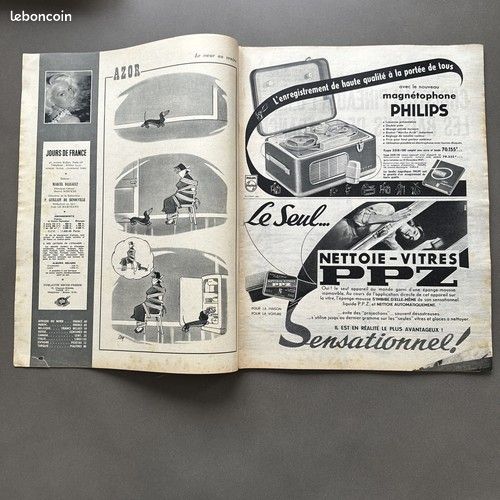 Jours DE France N° 160 1957- Martine CAROL- Michele Morgan & Henri VIDAL- Salaza (image 3)