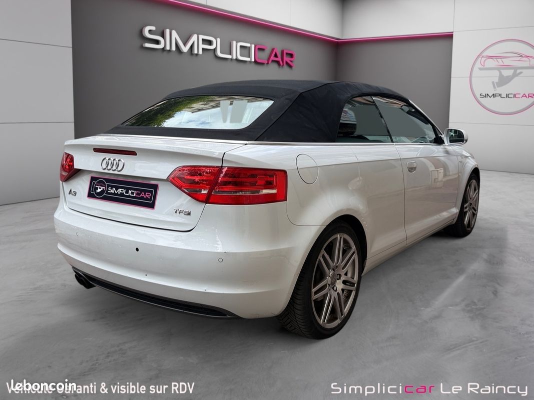 AUDI A3 Cabriolet 1.8 TFSI 160 S LINE PLUS S TRONIC 160Ch Garantie 12 mois (image 9)