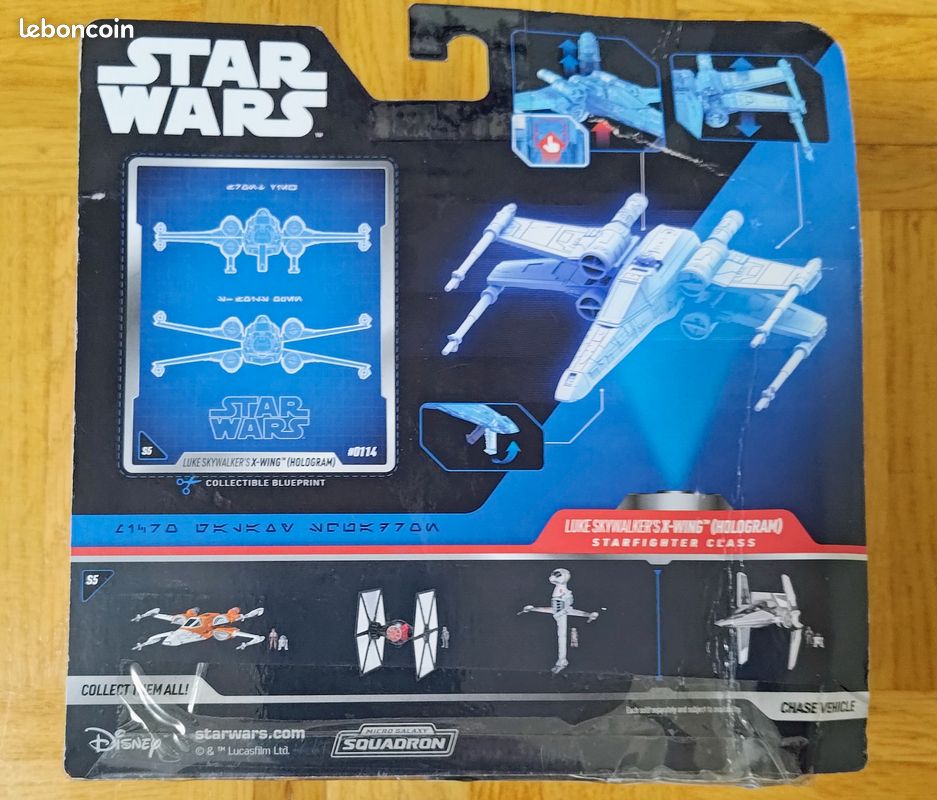 Luke skywalker X-wing hologram micro galaxy squadron (image 4)
