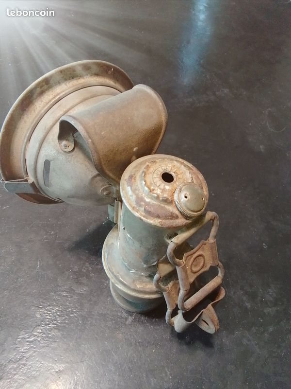Lot Lampes Vélo à Carbure / Acétylène + Pompe Impero – Vintage, Ancien