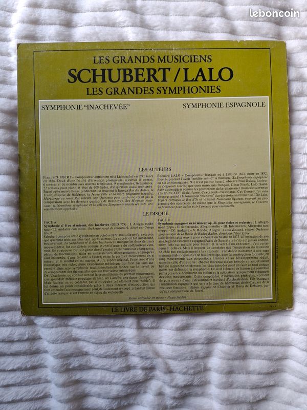 Disque vinyle Les Grands Musiciens n °6 (image 2)