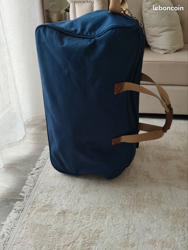 AIRPORT Sac de voyage bleu polyester 50cm pas cher