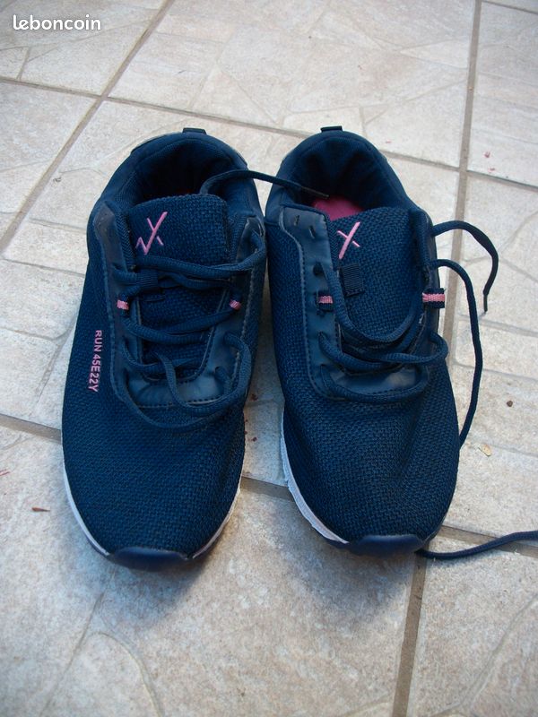 Baskets neuves InExtenso Sport bleu et rose pointure 40 (image 1)