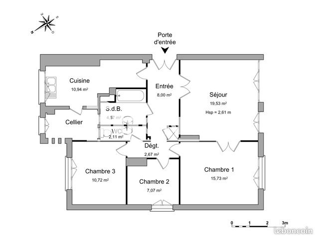Appartement a louer saint-germain-en-laye - 4 pièce(s) - 81 m2 - Surfyn