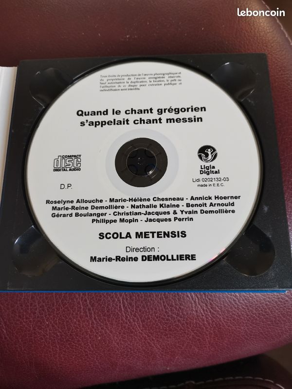Album chant grégorien messin Scola Metensis (image 2)