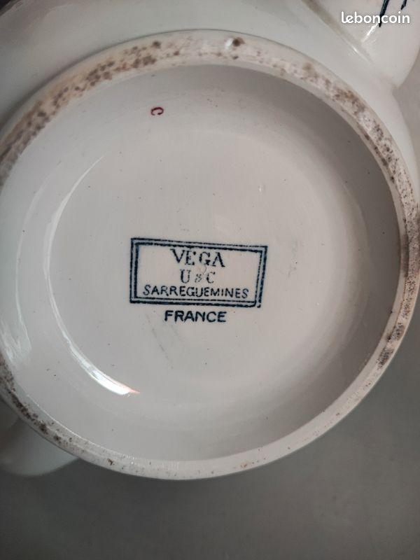 Ancienne theiere terre de fer vega Sarreguemines U&C,af1604 (image 8)