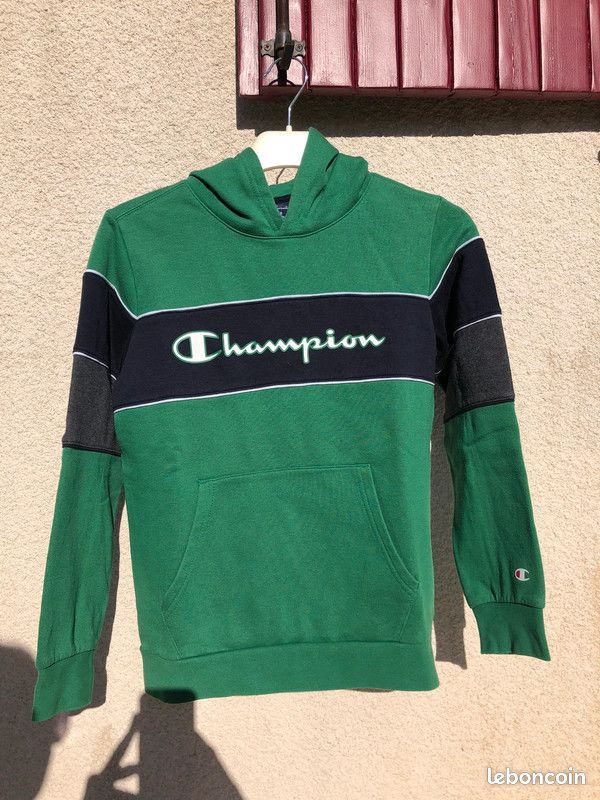 Sweat Capuche Champion Pull Champion Bleu Turquoise Pull