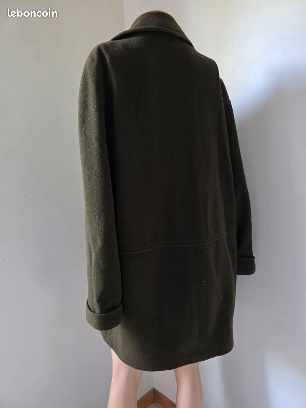 Manteau couleur olive laine & Cachemire🍒vintage 90🍒taille 40 non négociable (image 8)