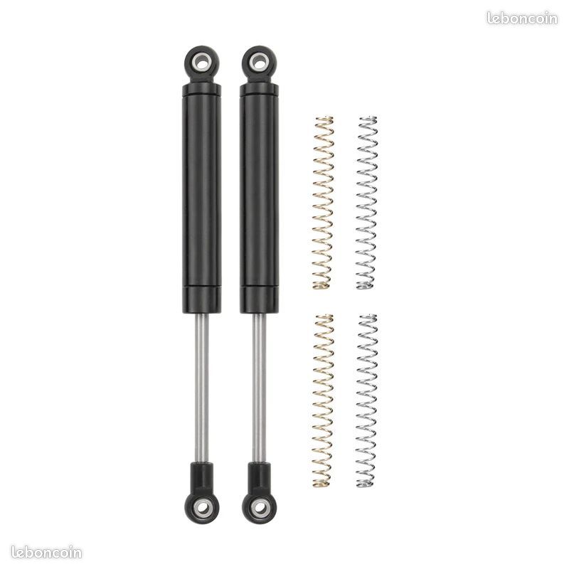 INJORA 120mm DRX Amortisseurs à Huile à Double Ressort pour TRX4 SCX10 1/10