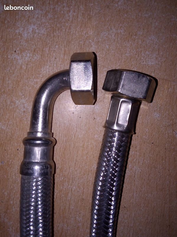 2 Flexibles hydraulique sanitaire chauffage MF3/4 - 80 CM - NEUF (image 3)